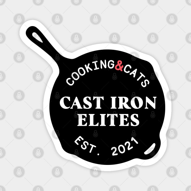 Cast Iron Elites Minimalist Magnet by CloudWalkerDesigns