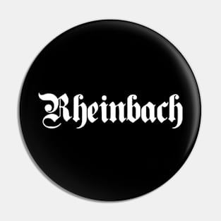 Rheinbach written with gothic font Pin