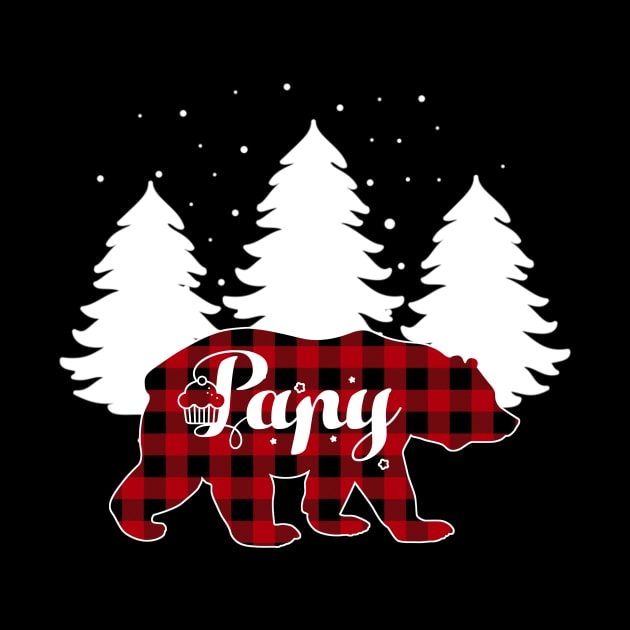 Buffalo Red Plaid Papy Bear Matching Family Christmas by Kagina