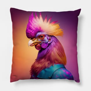 Fashion with a Fowl Twist - Futuristic Fashion #4 Pillow