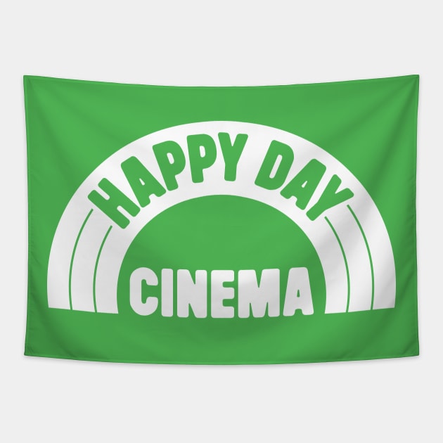 Happy Day Cinema! logo Tapestry by andrew_kelly_uk@yahoo.co.uk