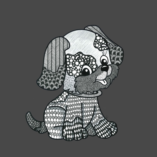 Zentangle Puppy by ruchyum