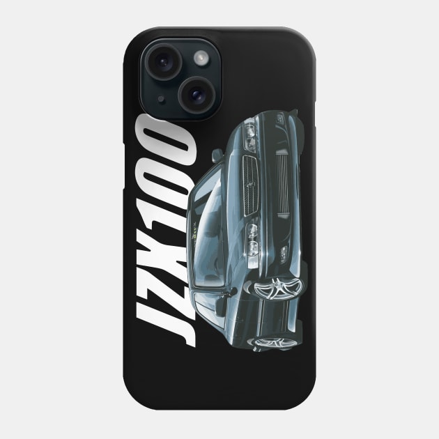 JZX100 TRD DARK GREEN CHASER MARK II tOYOTA Drift 1jz street car VERTEX KIT Phone Case by cowtown_cowboy