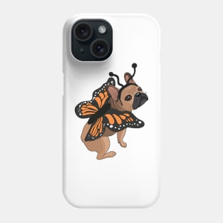 Frenchie Butterfly Phone Case