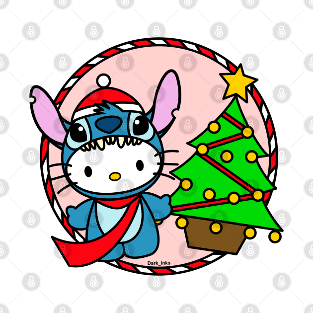 Christmas Cat Dog by Dark_Inks