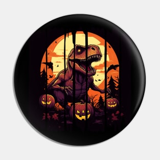 Dino-mite Halloween Pin