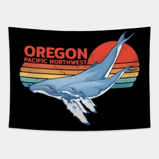 Oregon Pacific Northwest Humpback Whales Tapestry