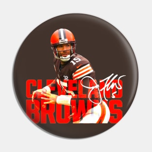 Cleveland Browns Joe flacco with autograph Pin