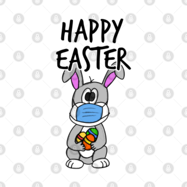 Happy Easter 2021 Masked Bunny Eggs Lockdown Funny ...