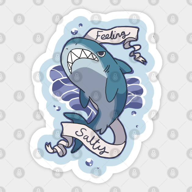 Feeling Salty - Shark - Sticker