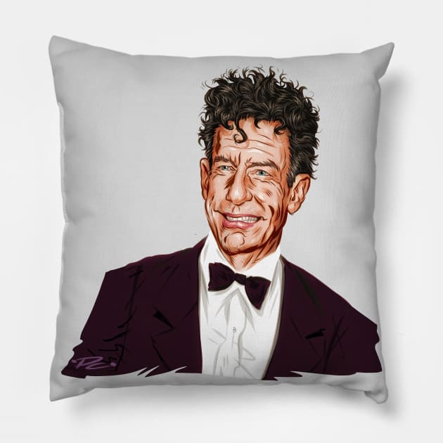 Lyle Lovett - An illustration by Paul Cemmick Pillow by PLAYDIGITAL2020