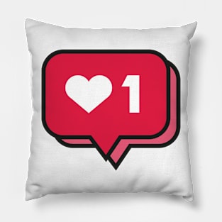 Like notification sticker Pillow