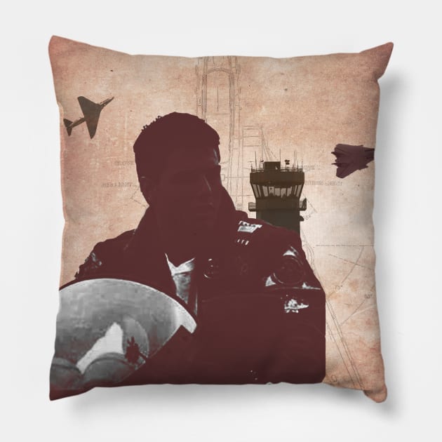 Top gun minimal art Pillow by retromegahero