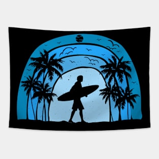 Surfing Beach Gift Tapestry