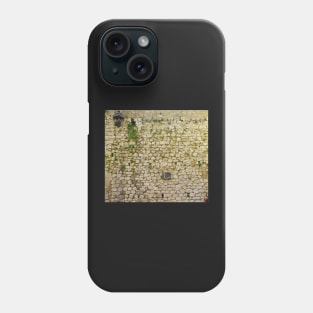 Brick wall in St. Paul de Vence, France Phone Case