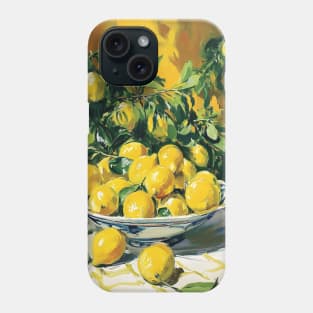 Positano Yellow Lemons Still Life Phone Case