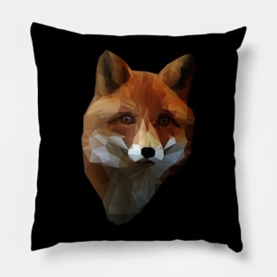 Polygon Fox Pillow