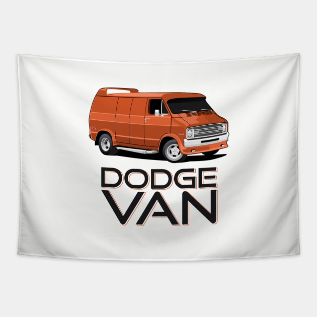 Dodge Van Classic Tapestry by masjestudio