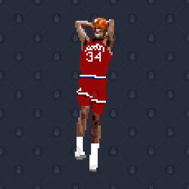 Charles Barkley Sixers Pixel Dunk by qiangdade