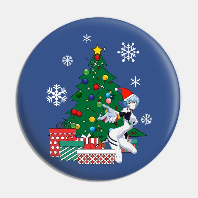 Rei Evangelion Around The Christmas Tree Pin by Nova5