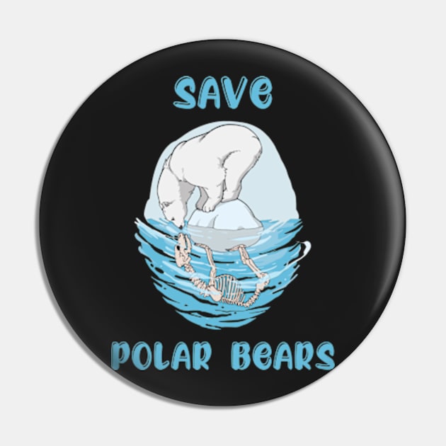 Save Polar Bears Pin by Photomisak72