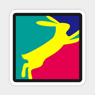 Colourful Rabbit Magnet