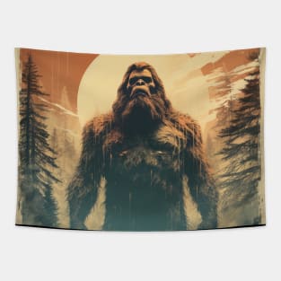 Vintage Bigfoot Sasquatch Yowie Tapestry