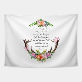 Isaiah 41:10 (Flowers and Butterflies) Tapestry