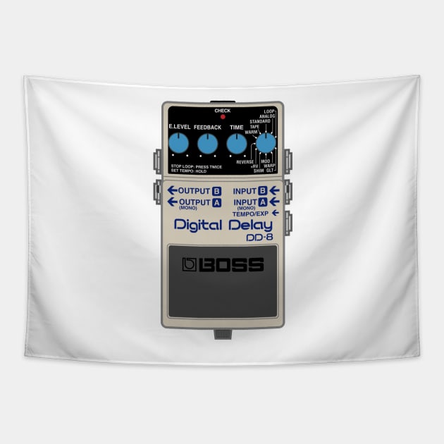 Boss DD-8 Digital Delay Guitar Effect Pedal Tapestry by conform