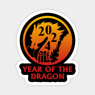 Year of the Dragon 2024 Chinese Zodiac Lunar New Year Magnet