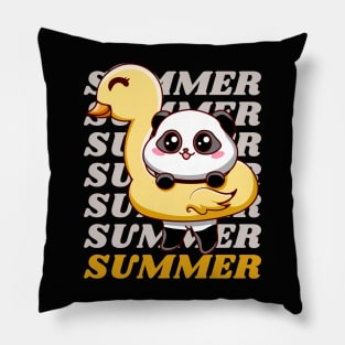 Beach summertime swimming pool time sun bathing fun chill summer vacation Pillow