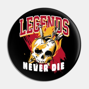 Legends Never Die Cardinal Pin