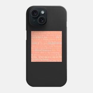 Christian Hymns Dusk Pink Phone Case