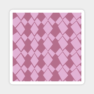 Geometric Diamonds Design (Dusty Rose) Magnet