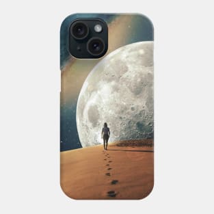 Alone With The Moon II Phone Case