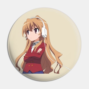 ToraDora Taiga Headphones Pin