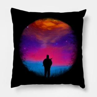 Warrior Staring At The Sky Pillow