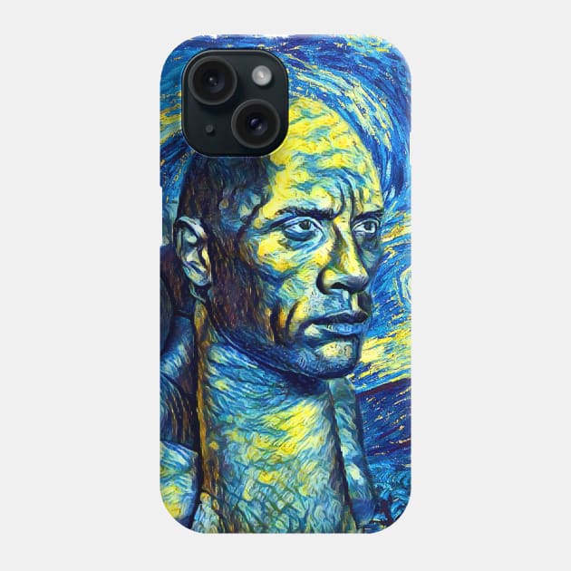 THE ROCK Van Gogh Style Phone Case by todos