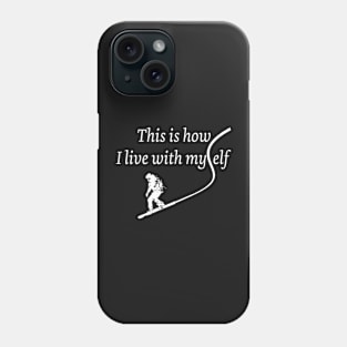 Funny Snowboard Rider Design Phone Case