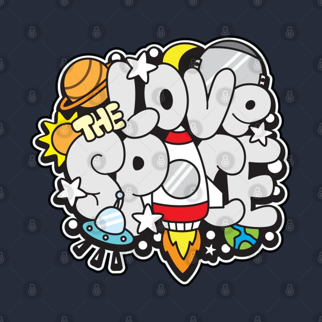 Love the space doodle by Mako Design 