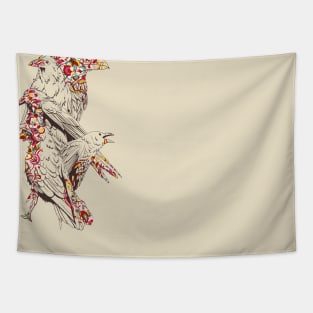 Colorful ravens t-shirt Tapestry