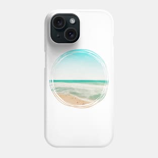 Beautiful ocean beach with big sky Phone Case