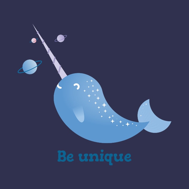 Be unique Cute Narwhal sea creatures by AnastasiiaOle