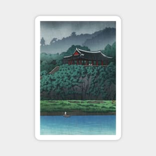 Botandai at Pyongyang by Kawase Hasui Magnet