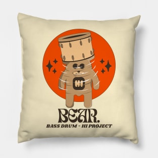 Bear Bass Drum Pillow