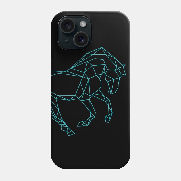 horse outline design Phone Case by artistic-much