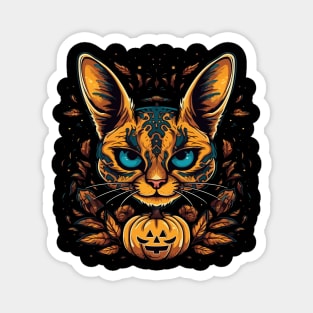 Serval Halloween Magnet