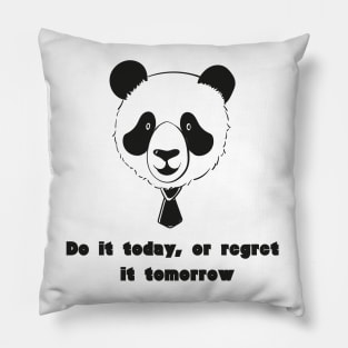 Business man panda Pillow