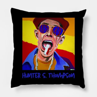 Hunter S. Thompson Psychedelic Portrait - Fear And Loathing In Las Vegas - LSD shirt Pillow