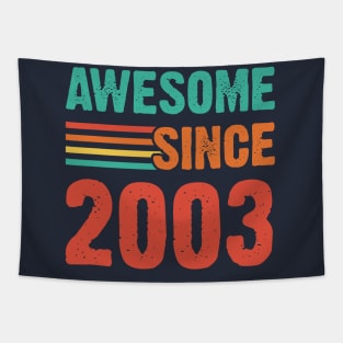 Vintage Awesome Since 2003 Tapestry